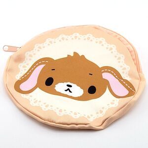 Cacao - Sanrio Sugarbunnies Brown Round Zipper Pouch